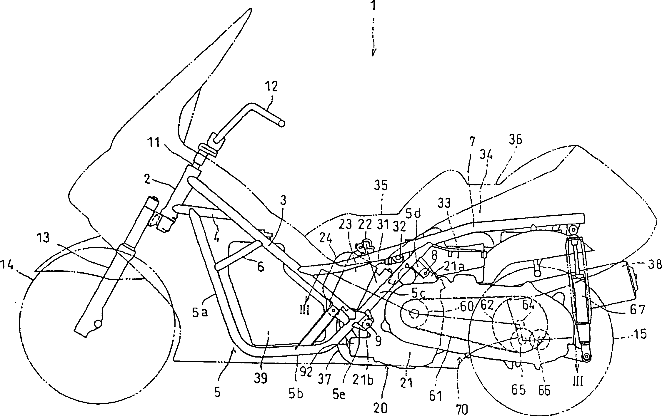 V-shaped belt speed transmission