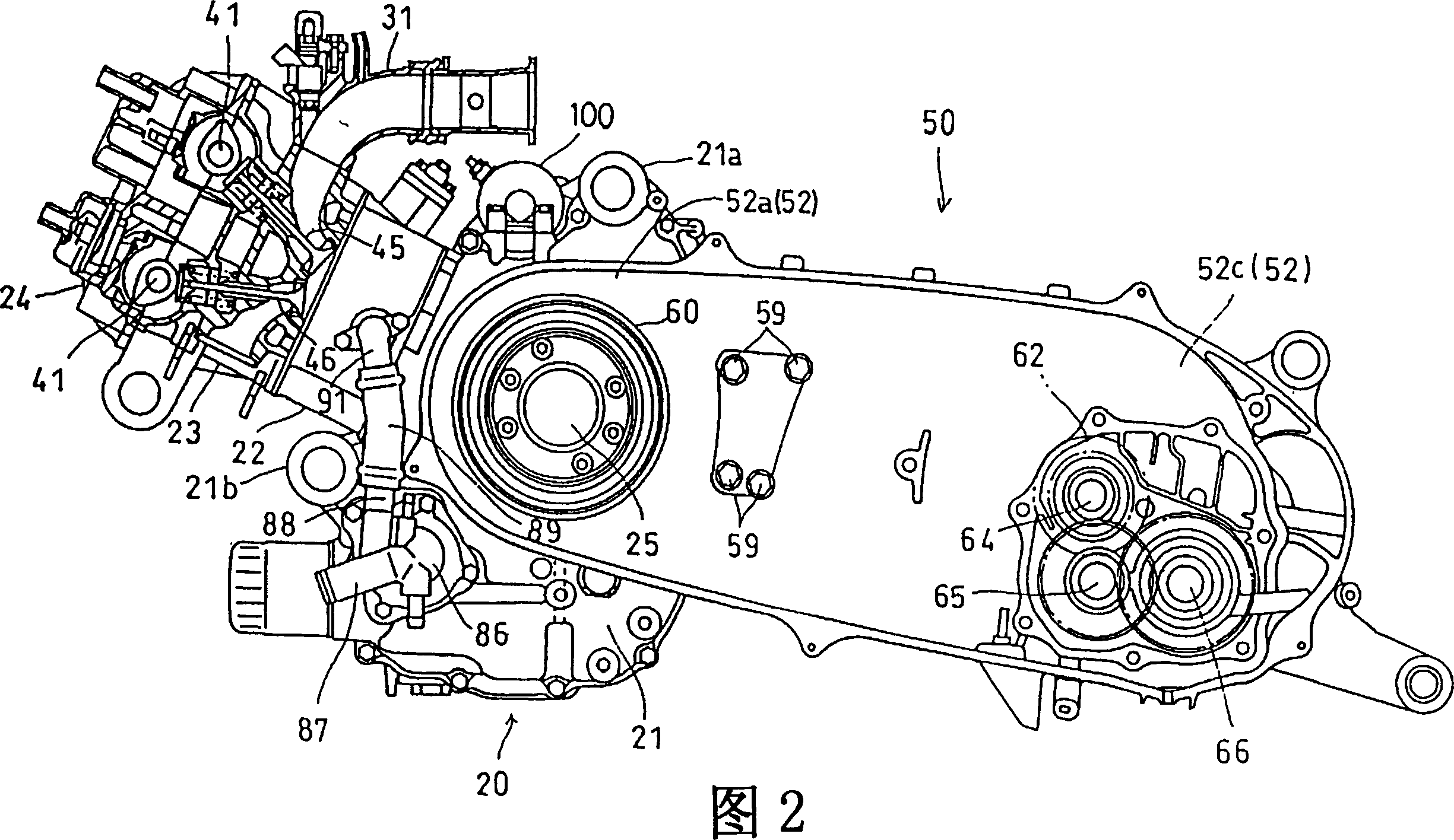 V-shaped belt speed transmission