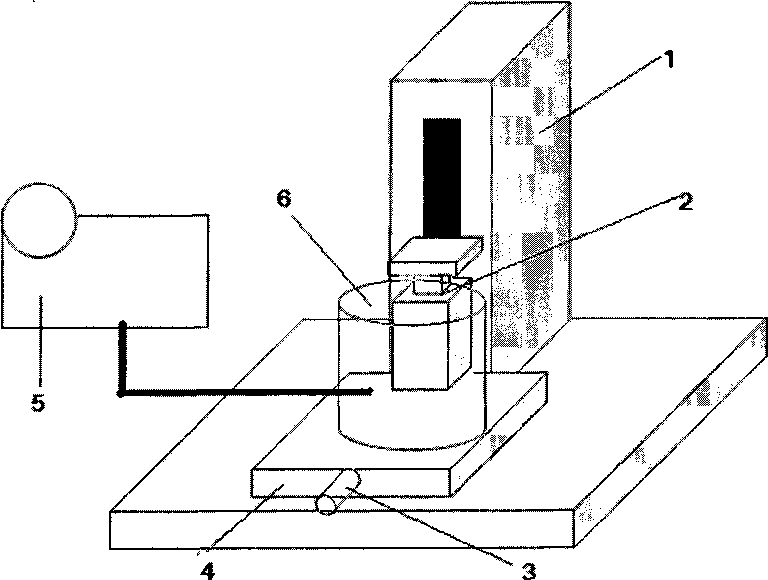 Vacuum molding device for nanometer stamping
