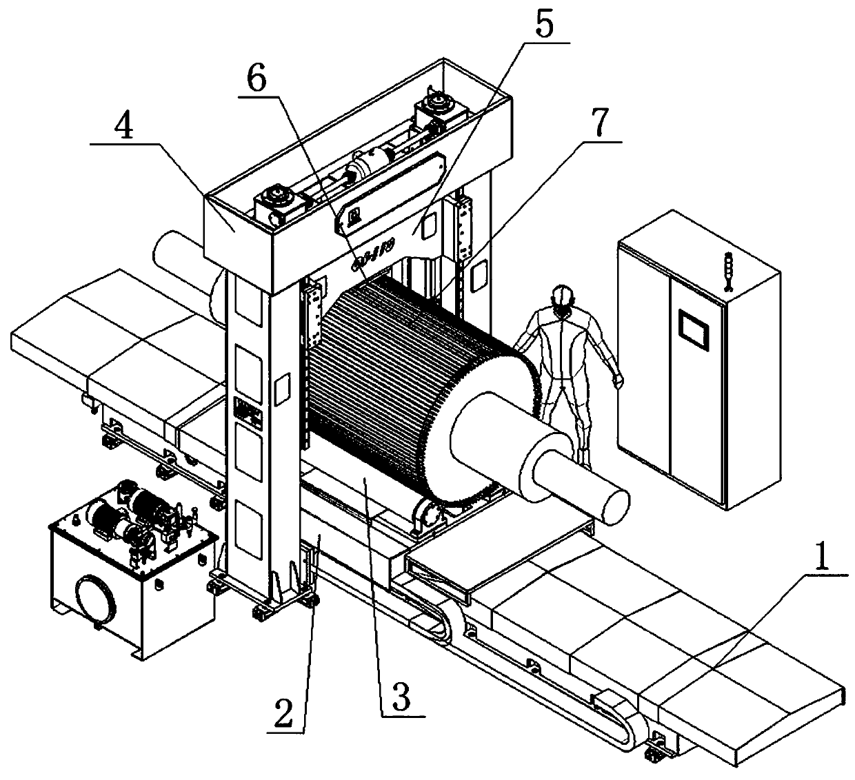 Detecting mechanism for rotor embedding grooves of large-medium high-voltage motors