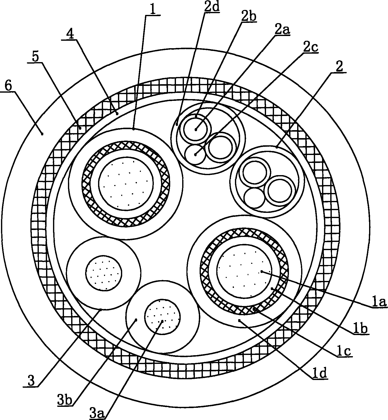 Cable for ship marine closed circuit television camera and manufacturing method thereof