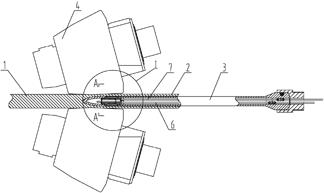 Antioxidant spraying device and process for seamless steel tube production