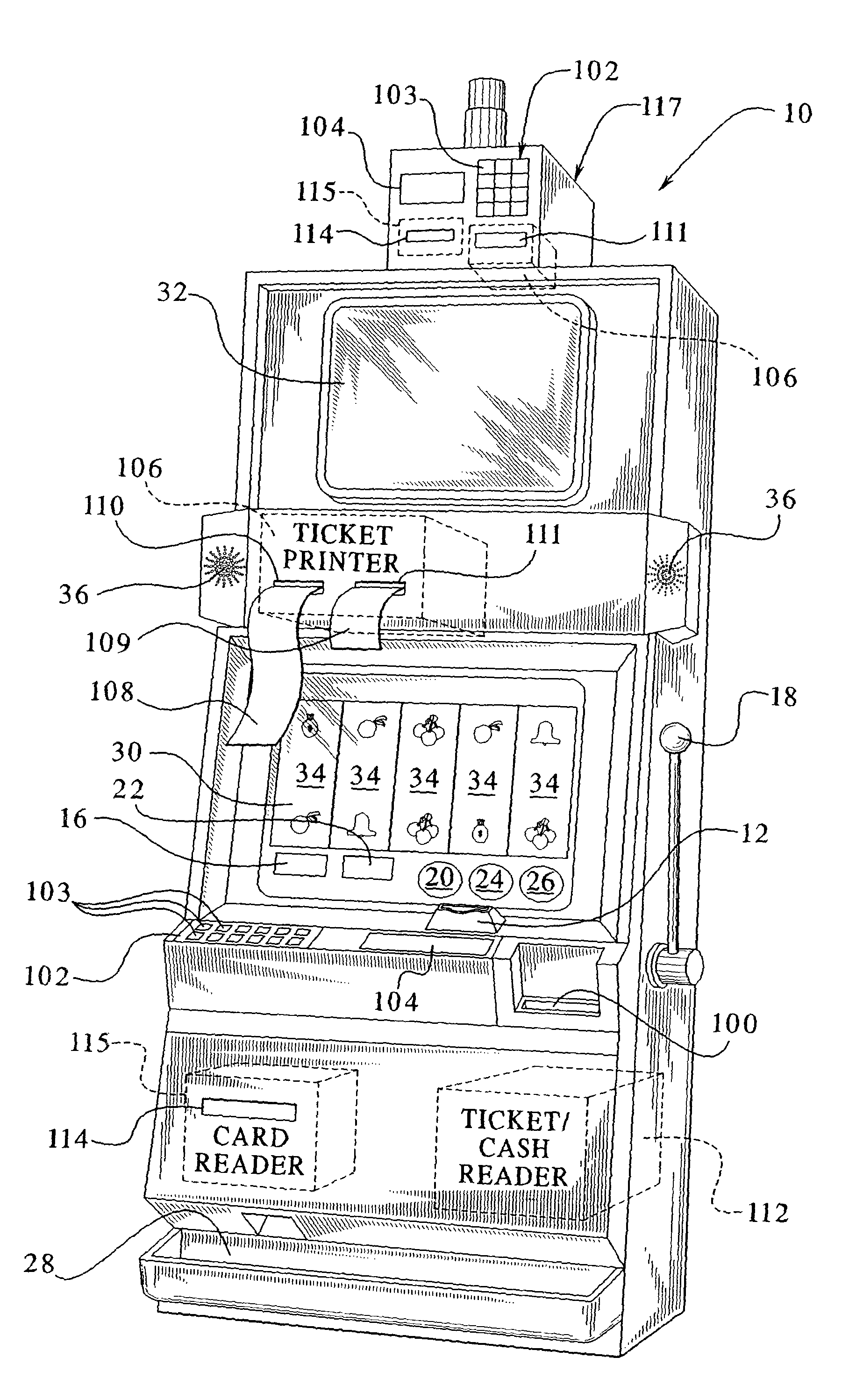 Gaming device having an electronic funds transfer system