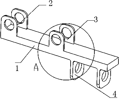 Bidirectional horizontal connection block