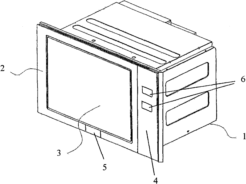 Novel microwave oven door