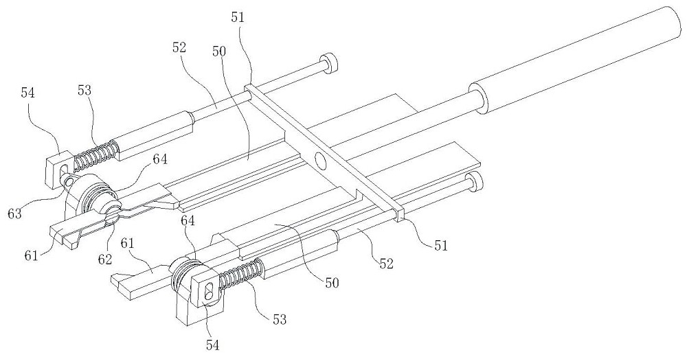 Square steel pipe reinforcing rib press-fitting and positioning mechanism