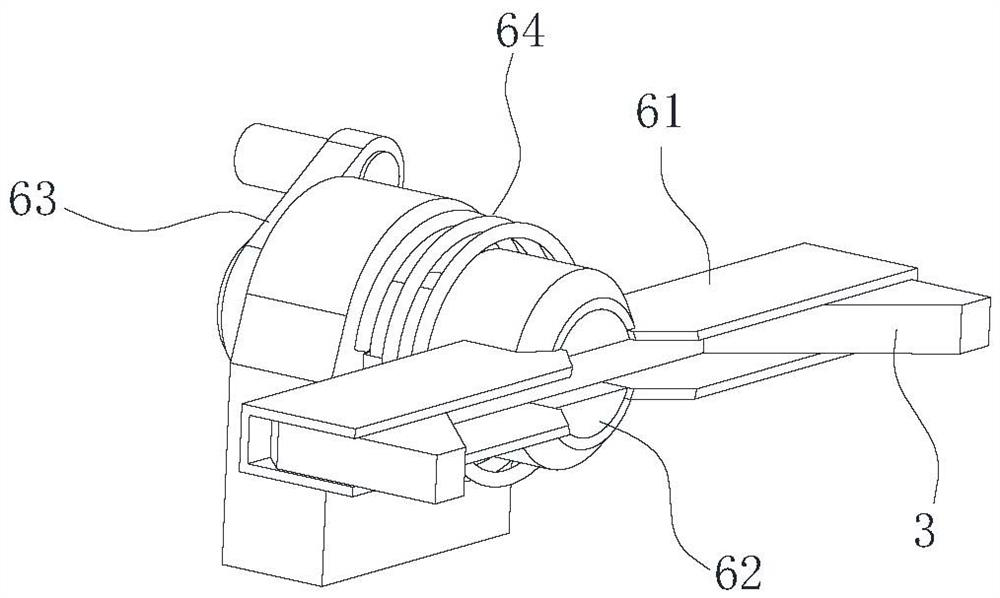 Square steel pipe reinforcing rib press-fitting and positioning mechanism