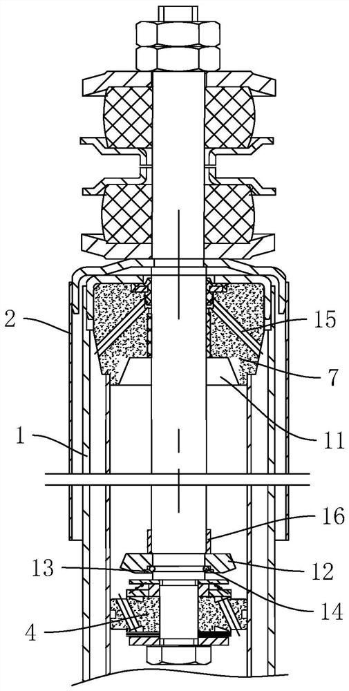 A shock absorber with extended service life