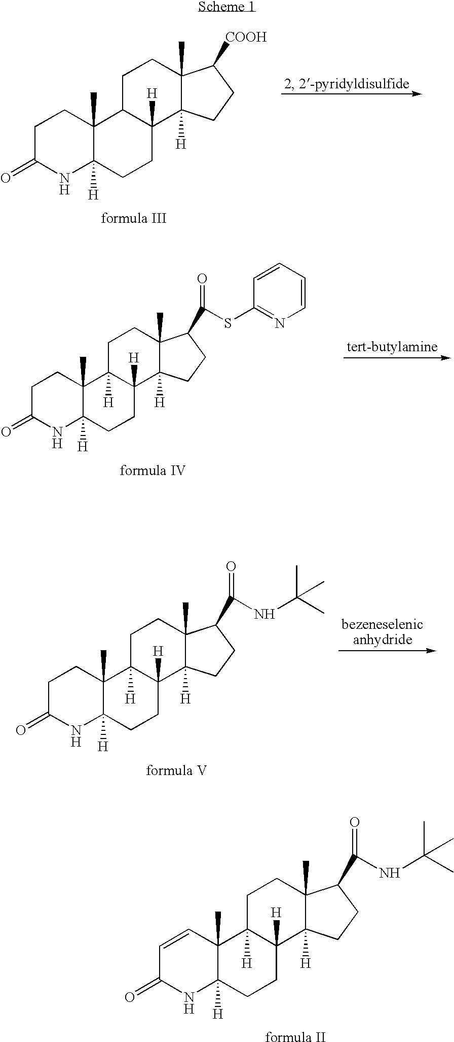 Method for the preparation of highly pure 1-androstene derivatives