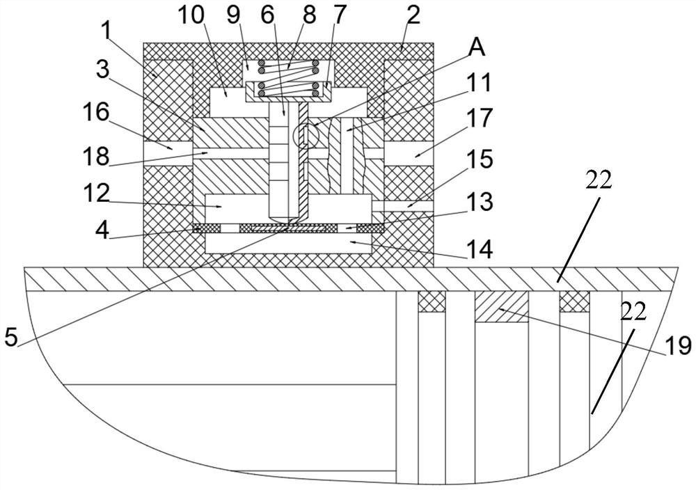 Magnetic-gas position detection device