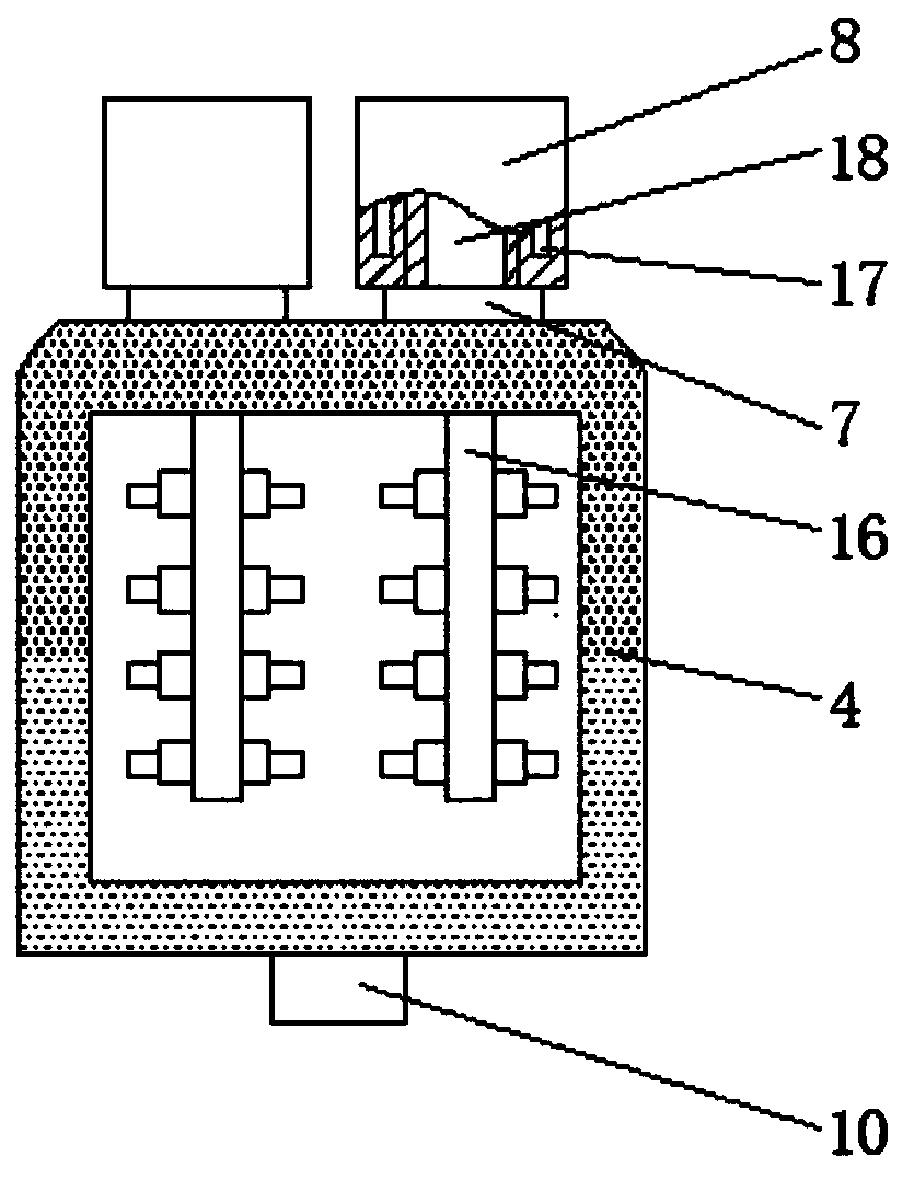 Three-stage reverse centrifuging extracting device for pharmacy