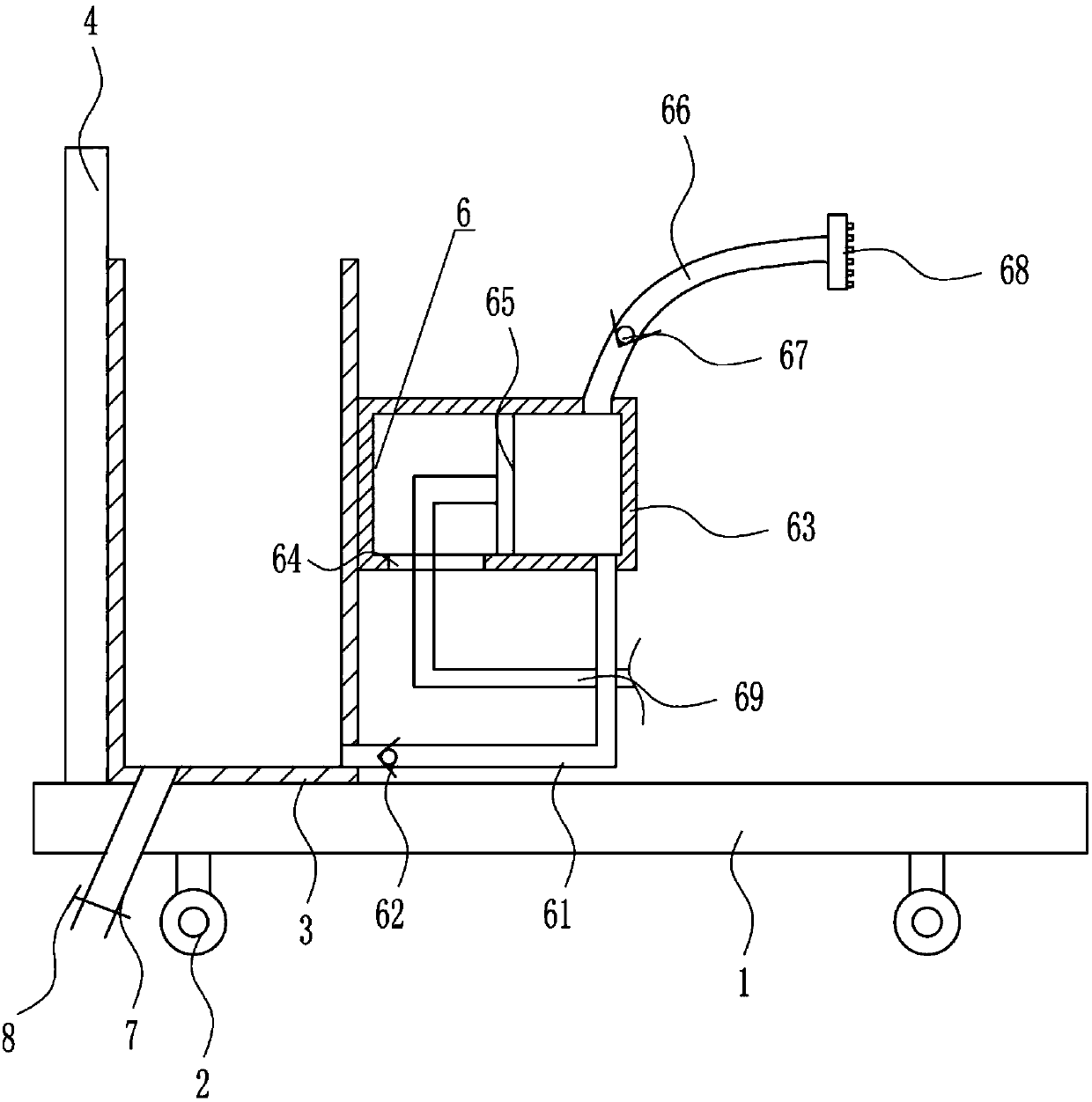 Pesticide even spraying device for agriculture