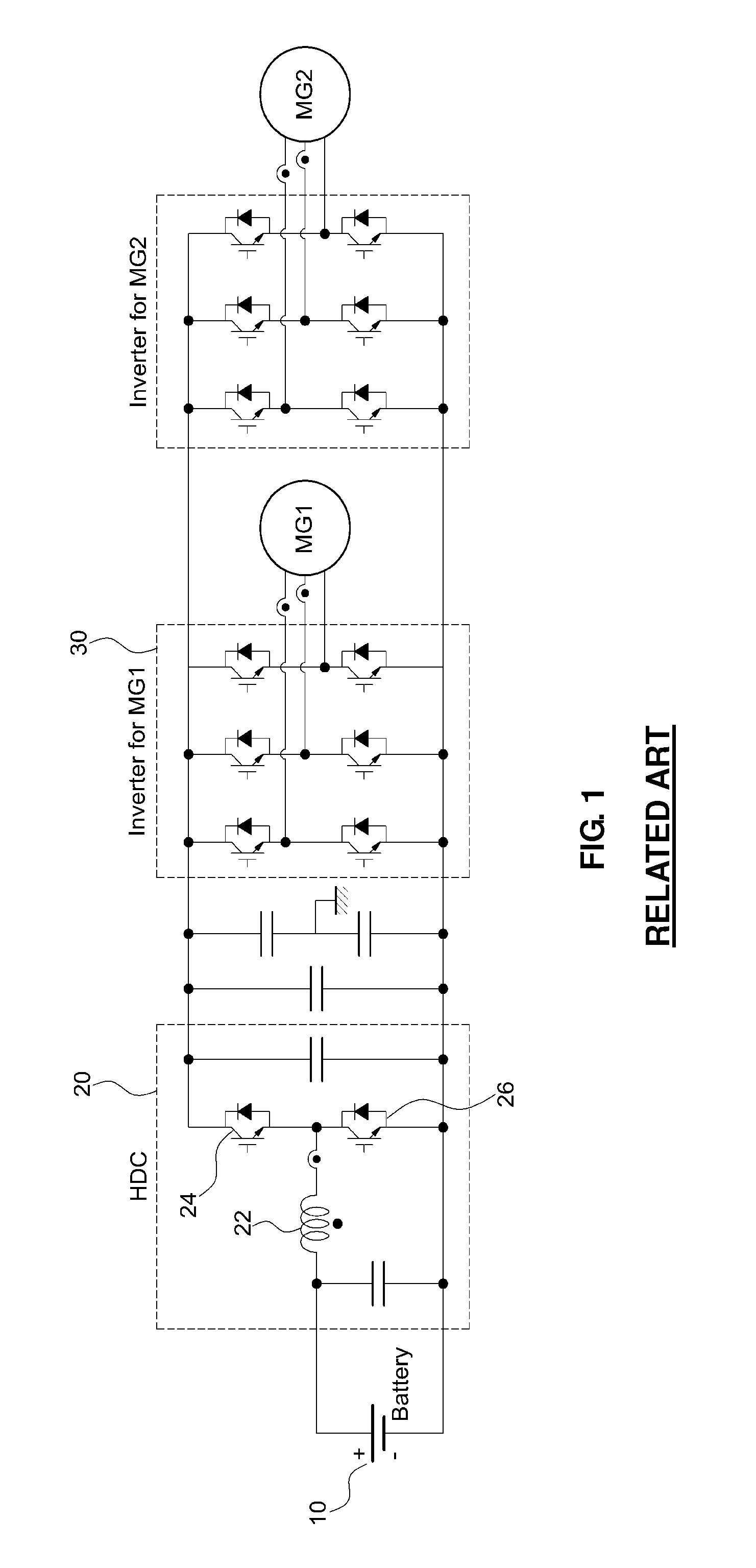 Device and method for controlling hdc of hybrid vehicle