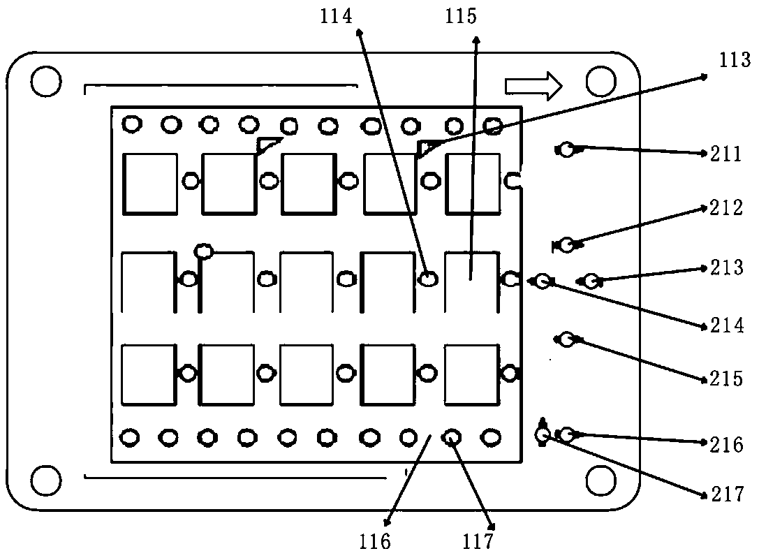 Chip strip counting device and method based on photoelectric detection