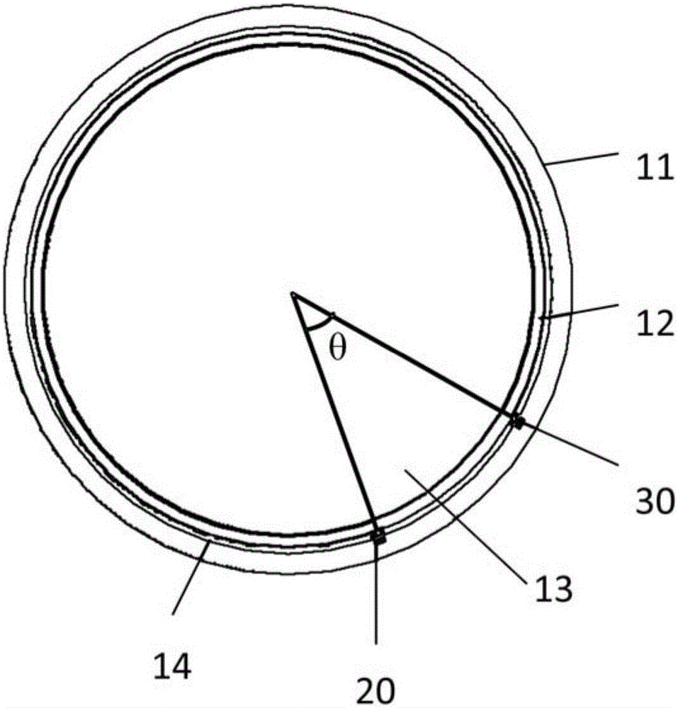 Watch antenna device and electronic watch