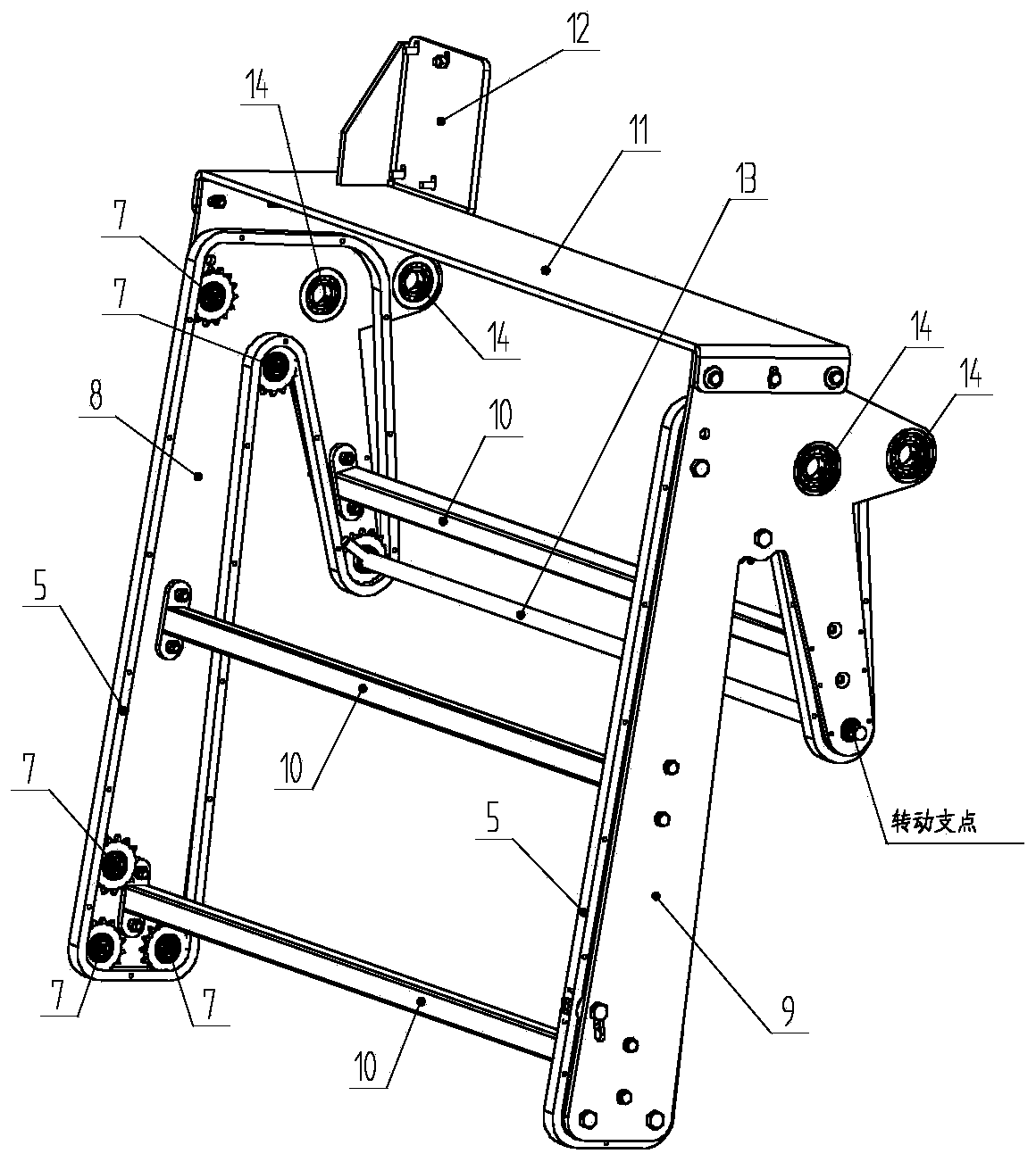 Mopping device and sanitation equipment