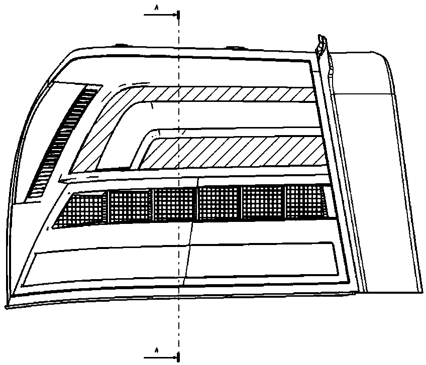 Self-luminous car lamp and car comprising same