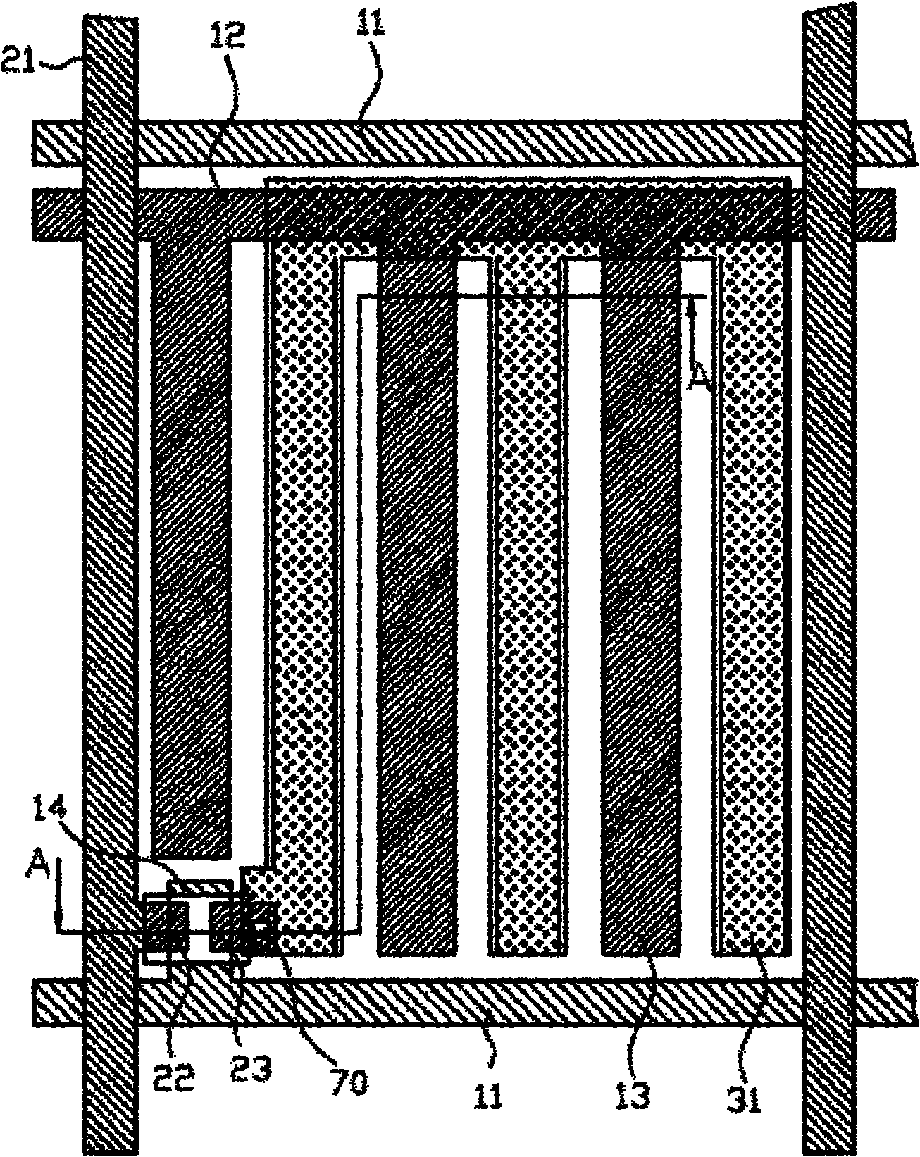 Transflective fringing field switching type liquid crystal display and manufacturing method thereof