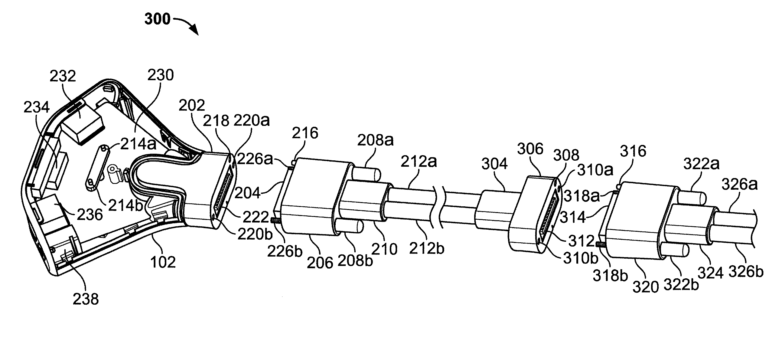 Apparatus for managing multiple computers with a cartridge connector