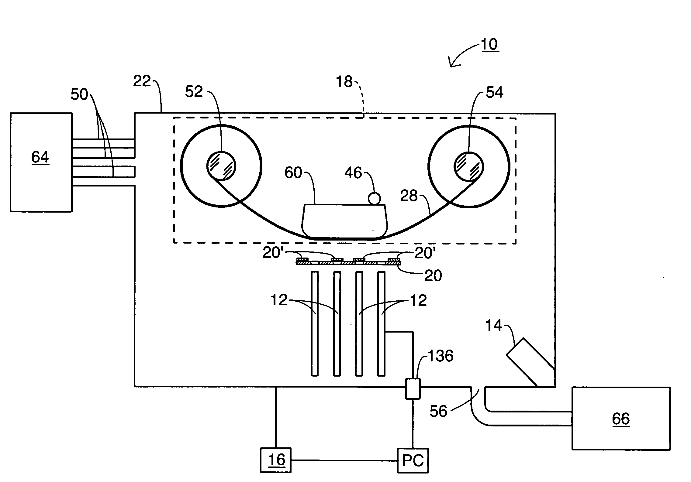 Tape-manufacturing system having extended operational capabilites