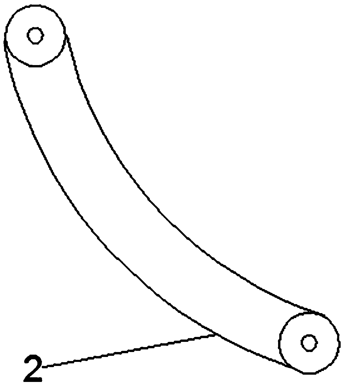 Elastic swinging column with replaceable bending dampers