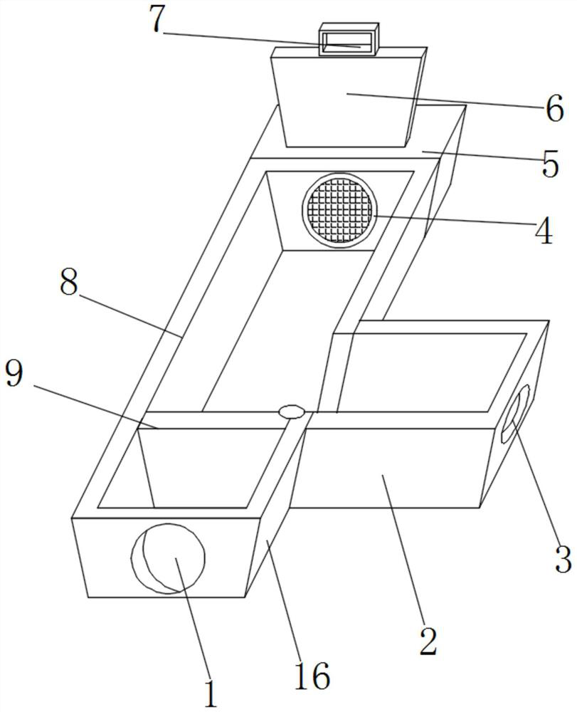 A method of using a drainage device for water conservancy projects