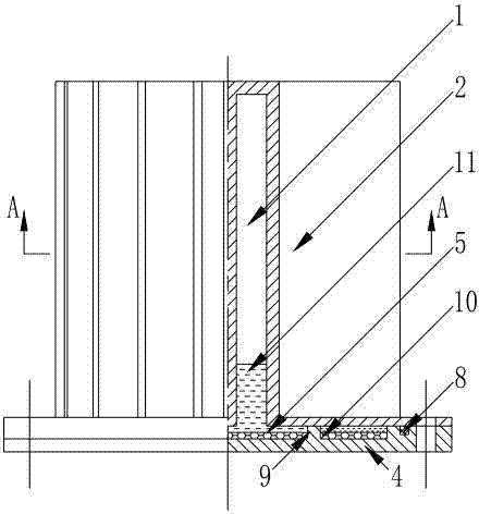 Heat dissipation method and device for integrated heat pipe of large-power LED