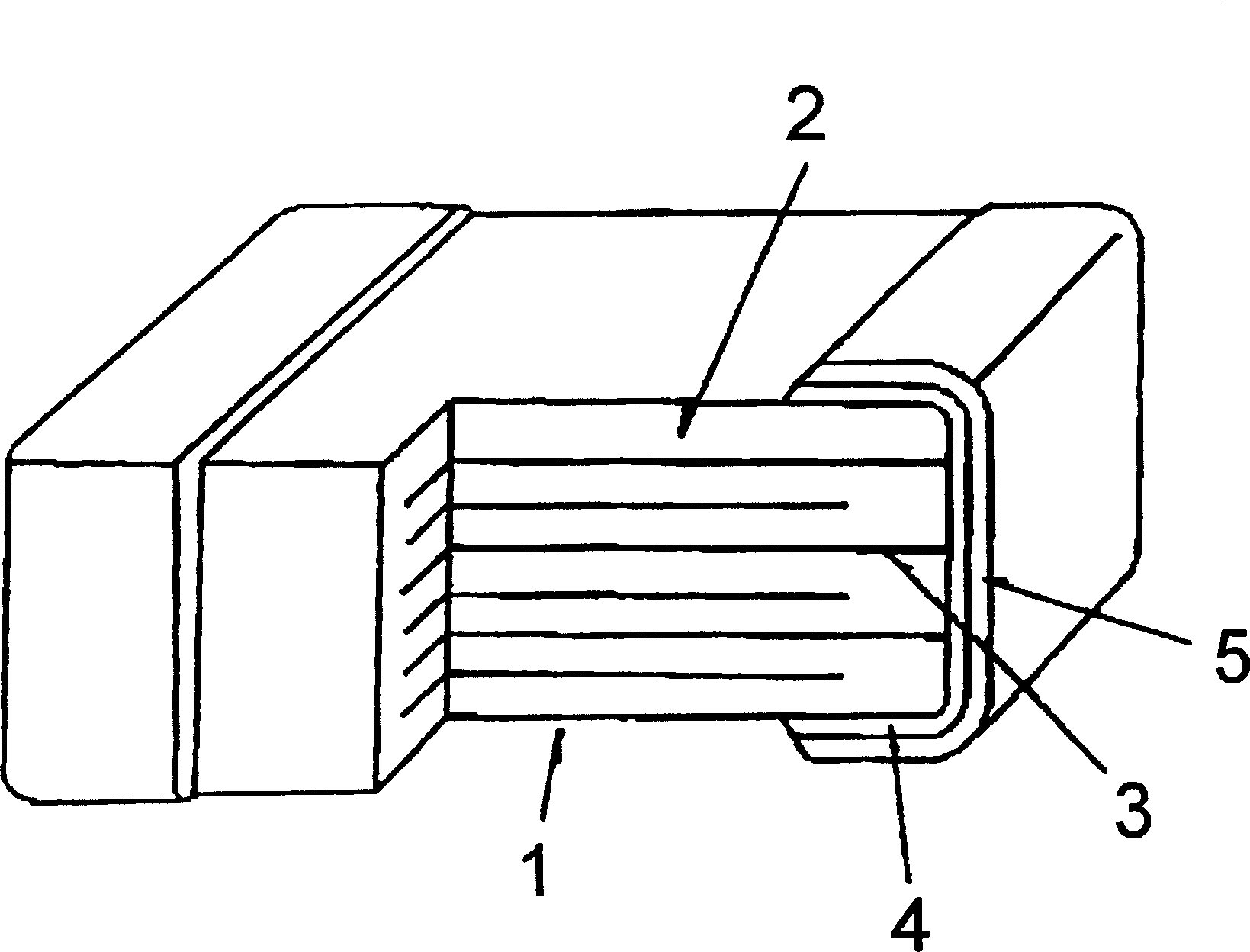 Electronic part with external electrode