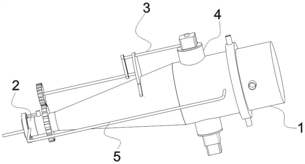 Nozzle provided with anti-blocking device and used for injection molding machine