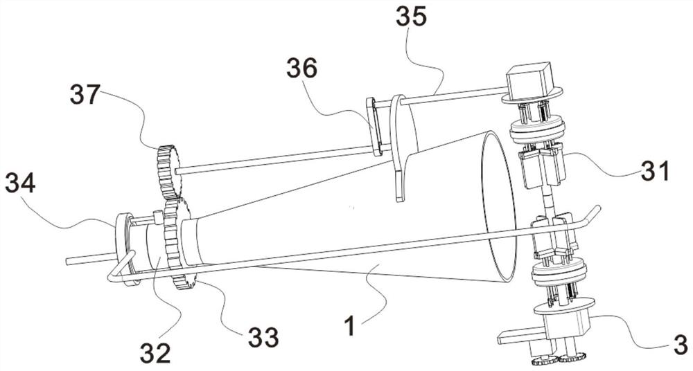 Nozzle provided with anti-blocking device and used for injection molding machine