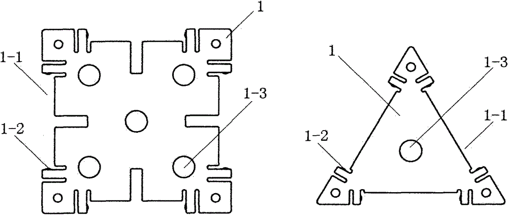 Crank connecting rod type building blocks