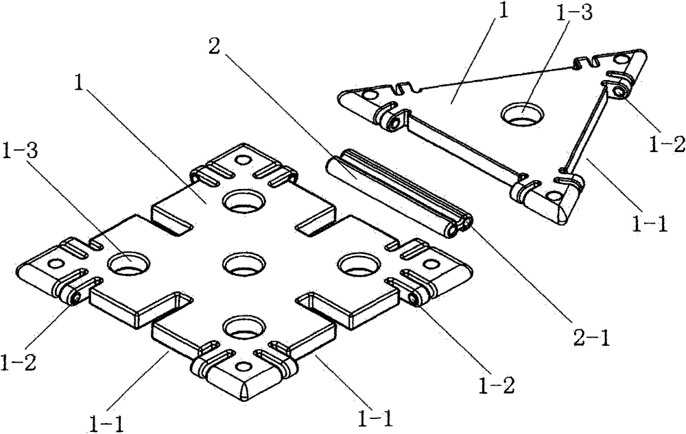 Crank connecting rod type building blocks