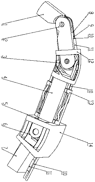 Tendon transmission system with composite tendon sheath and tendon sheath restraining elements