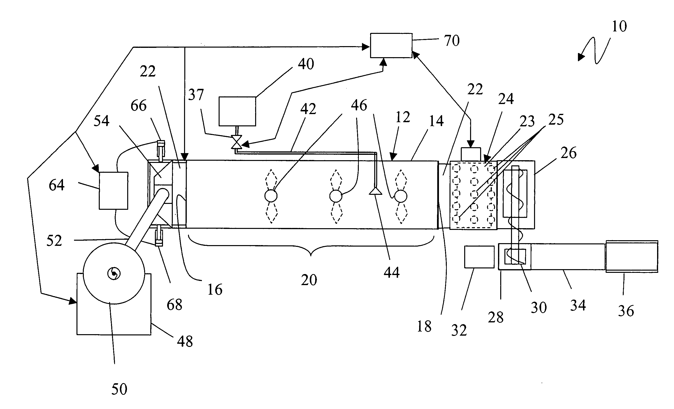 System for extruding, cutting in strands, freezing, and chopping a ground food product and method thereof