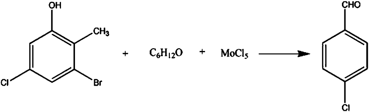 Chlormezanone drug intermediate 4-chlorobenzaldehyde synthesis method
