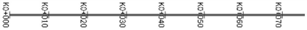 Section determining method and device for road construction