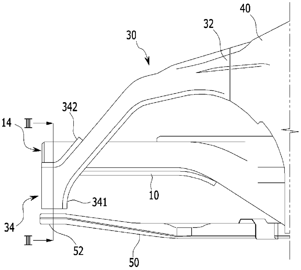 Front body reinforcement structure