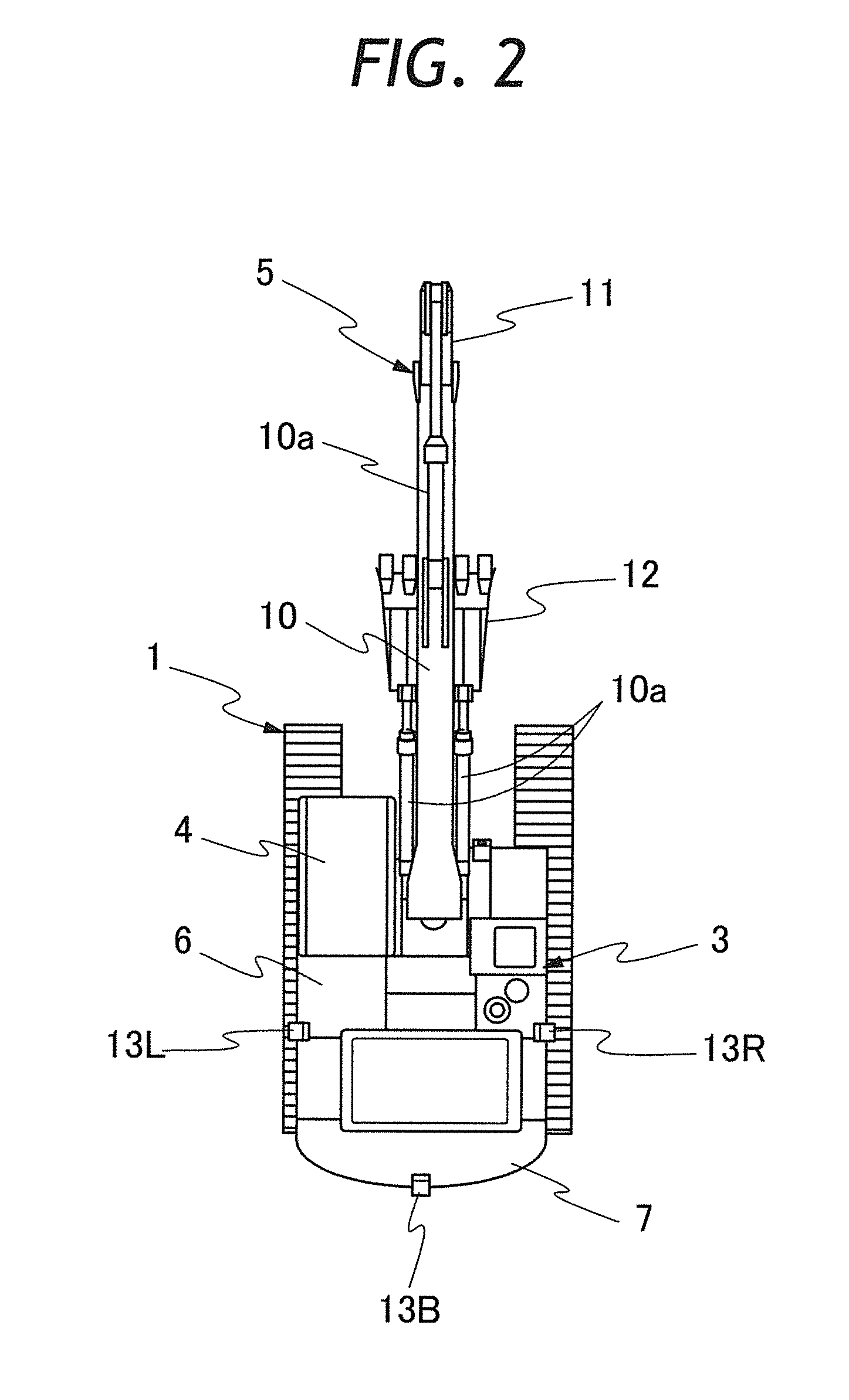Device for surveying surround of working machine