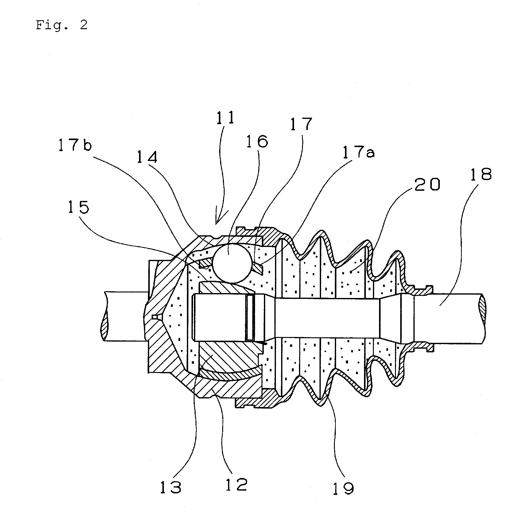 Grease composition, grease-packed bearing, universal joint and linear motion device
