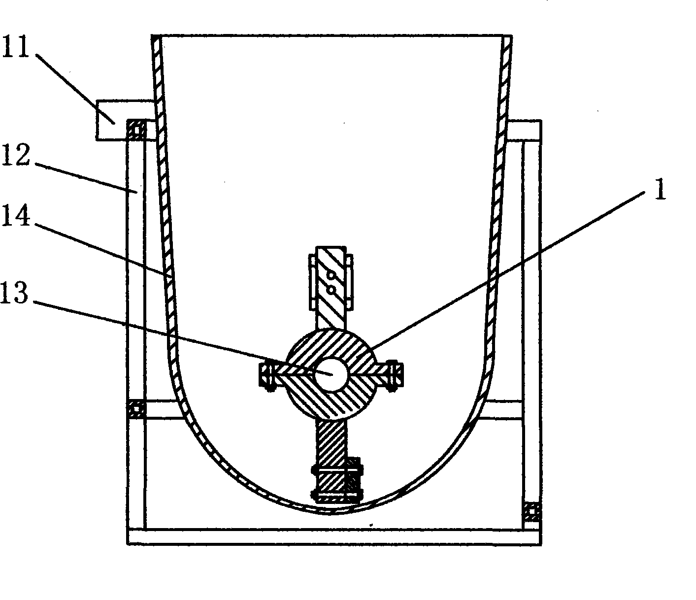 Apparatus for agitating poison bait for killing shrew and mouse