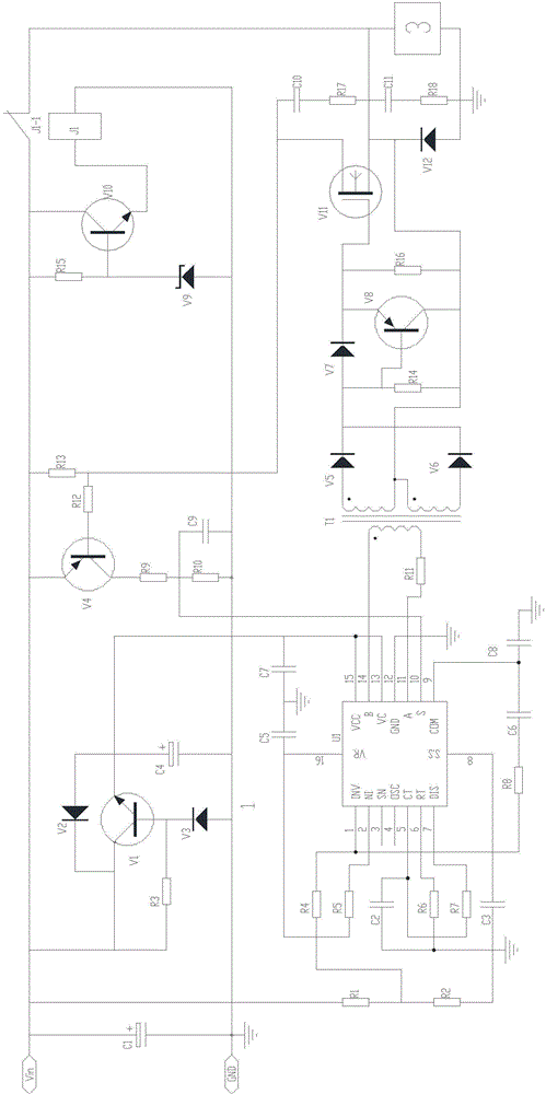 Voltage regulator for voltage buildup by utilizing residual magnetism of generator