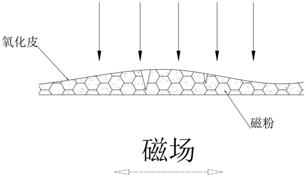 Process for removing oxide skin on surface of forge piece