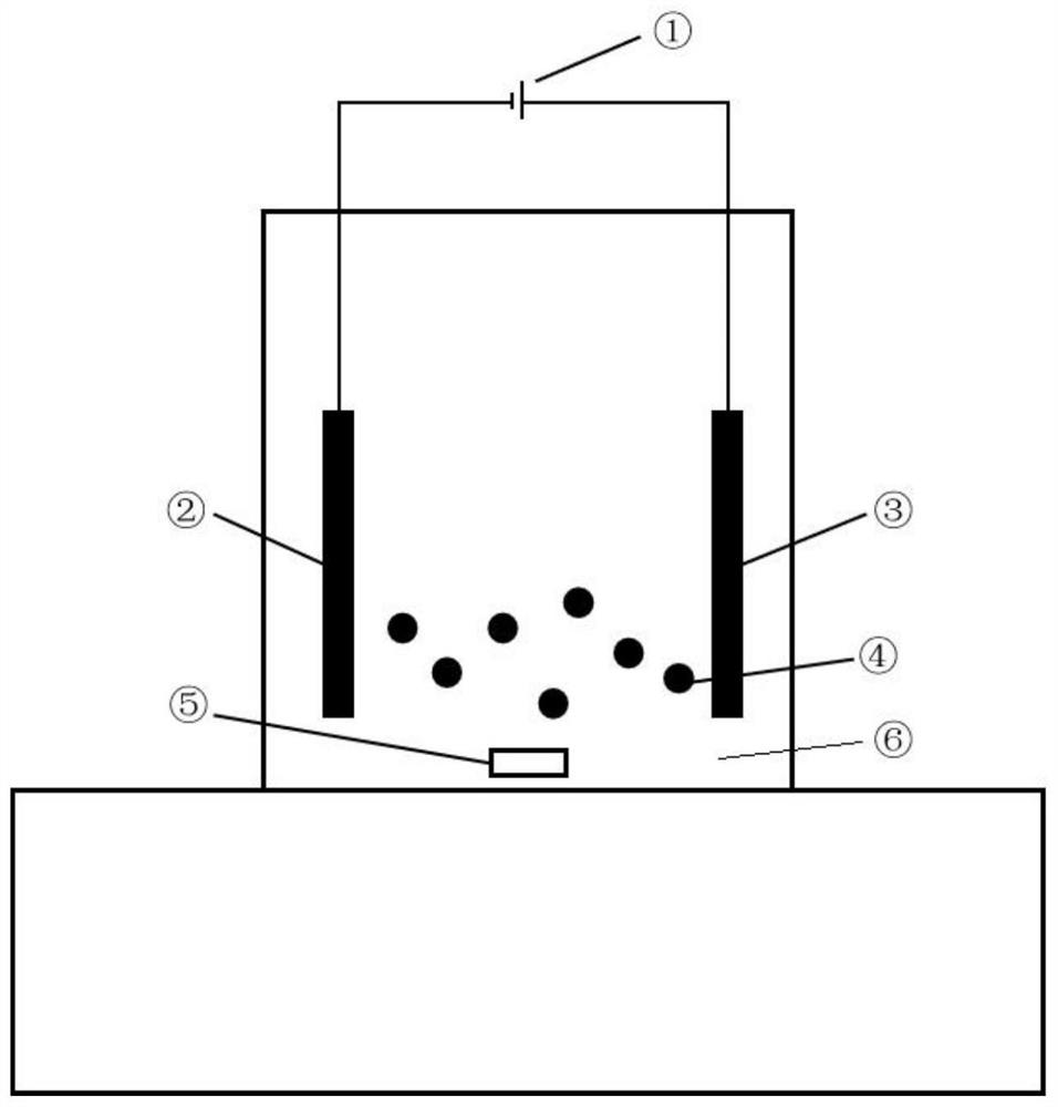 Method for degrading antibiotic-containing wastewater by using geopolymer particle three-dimensional electrode