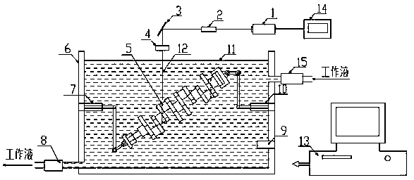 Laser cavitation cleaning and strengthening device and cleaning and strengthening method for crankshaft oil hole