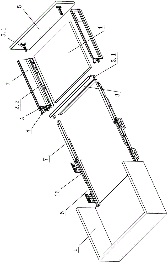 Stable structure of a furniture drawer