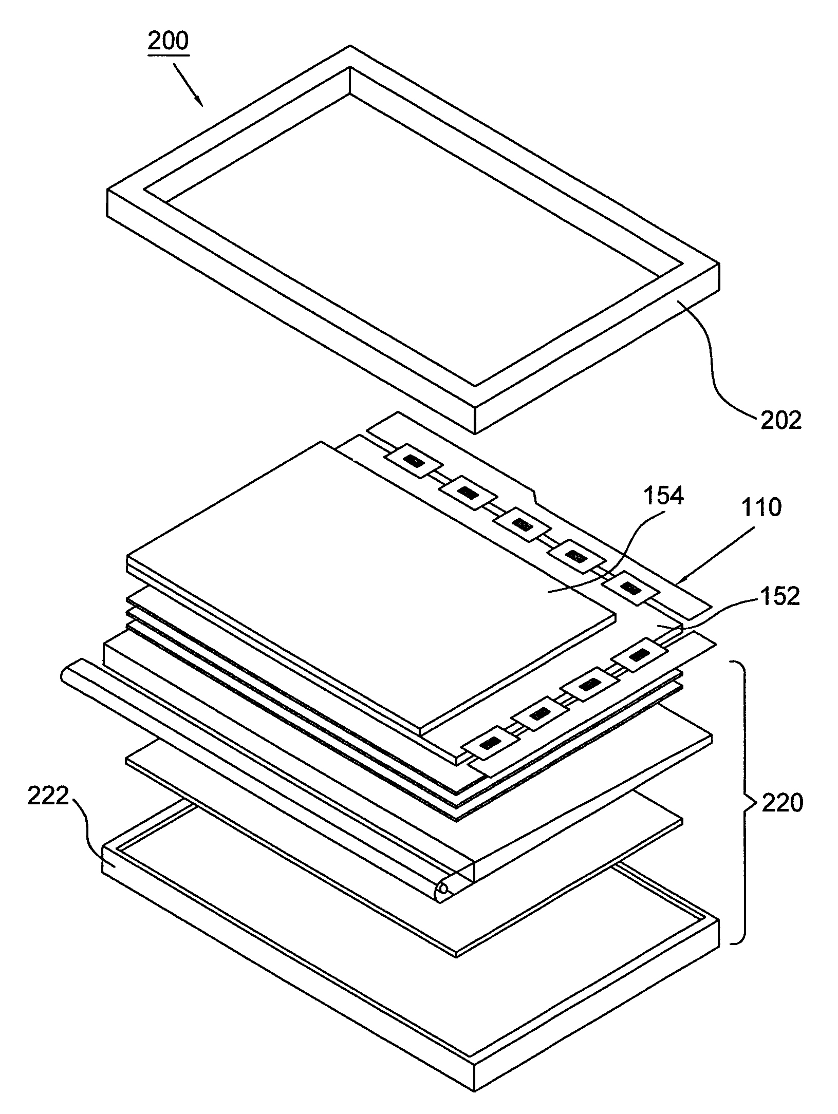 Liquid crystal display panel having a touch function