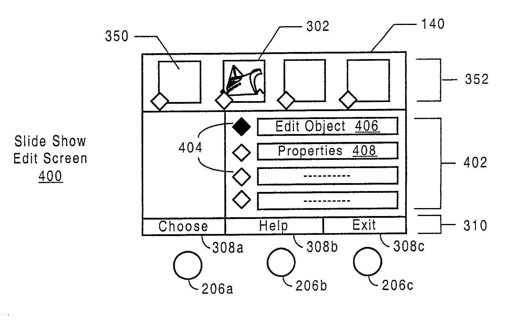 Method and apparatus for editing heterogeneous media objects in a digital imaging device