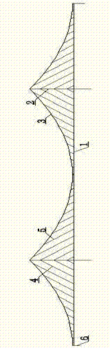 Suspended cable-cable-stayed cooperation system comprising inclined sling and variable cross-section main cable