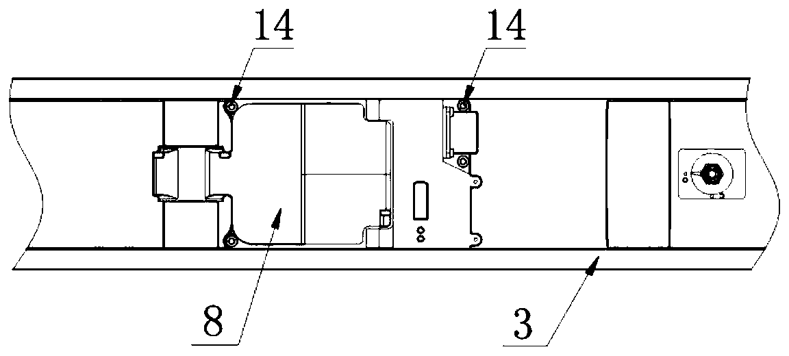 Civil narrow-body passenger/cargo aircraft container type freight system