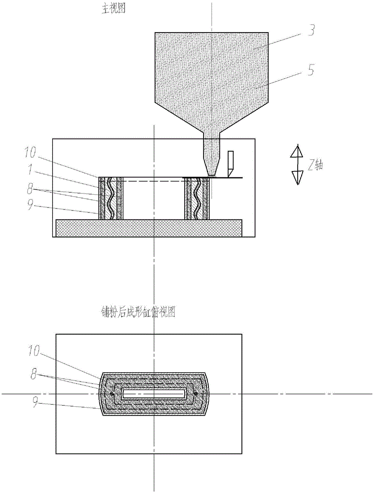 Laser additive manufacturing method and equipment for metal parts